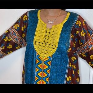 African material lounge dress